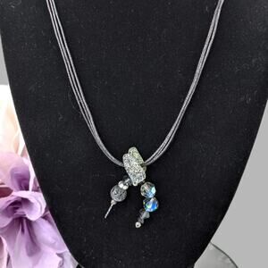 Hummingbird Necklace Artisan Made Whimsical Winged Beaded Diffuser Pendant New